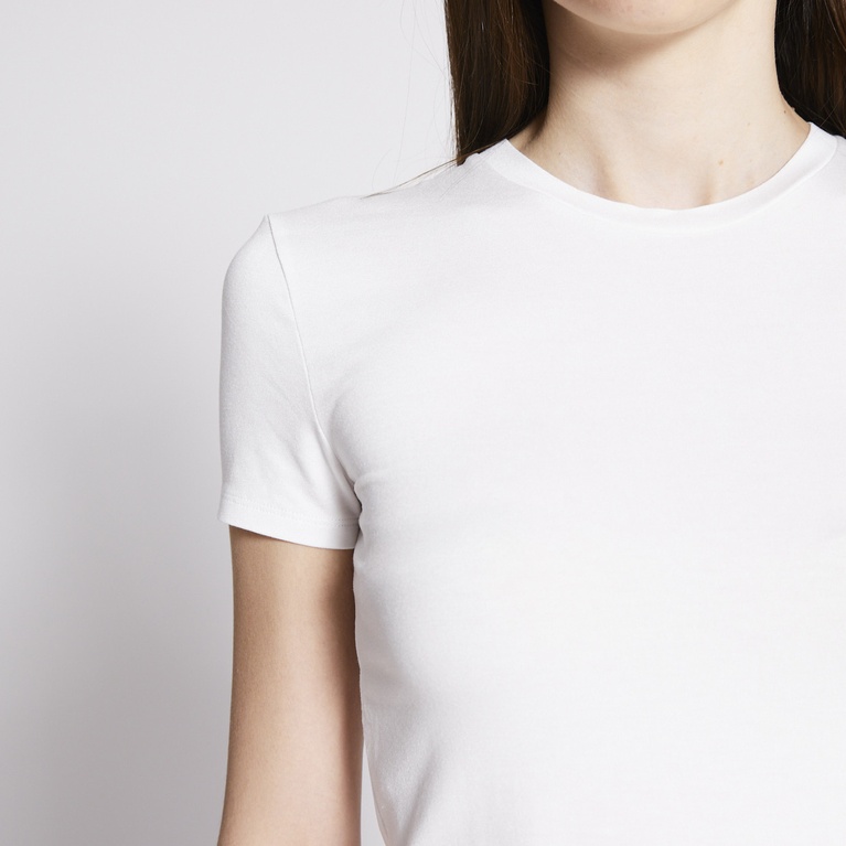 Soft feel tee "Liv" White 2